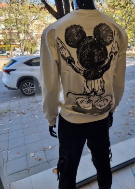 Бяла блуза MICKEY