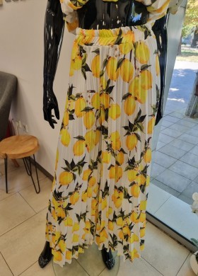 Бюстие с панталон Лимони