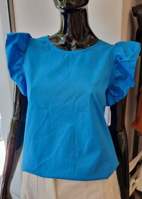 Блуза харбали неон синьо