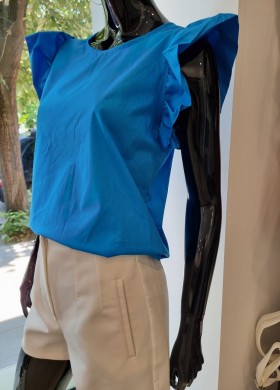 Блуза харбали неон синьо