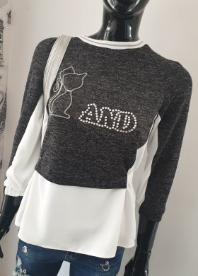 Блуза с котка