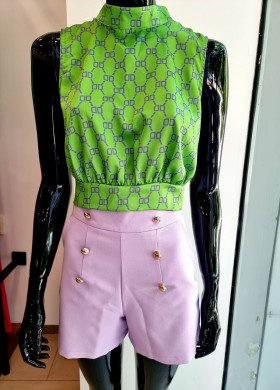 Блузка с гол гръб