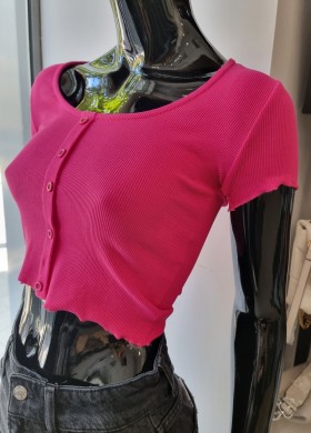 Блузка къса циклама