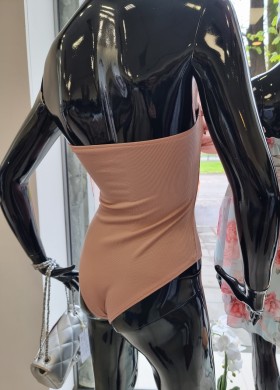 Боди с розов тюл