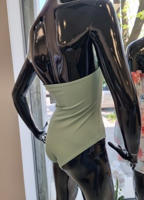 Боди с тюл мента