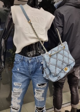 Чанта от деним CHANEL