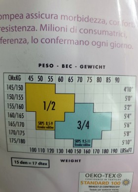 Чорапи силиконови POMPEA Nero Италия