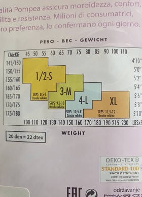 Чорапогащник POMPEA Claro Италия