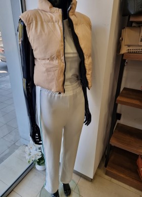 Долнище бяло с кант