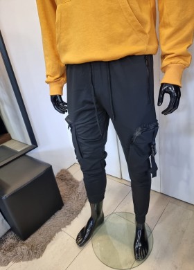 Долнище карго черно