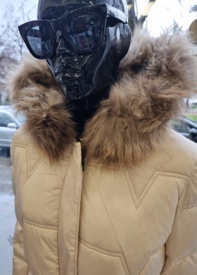 Дълго яке MODA ANNA екрю