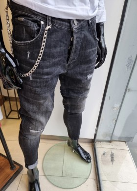 Дънки черни BLACK ISLAND