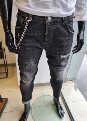 Дънки черни BLACK ISLAND