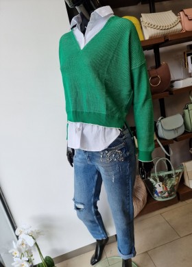 Дънки KAROL с камъни