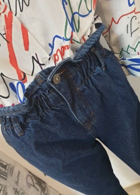 Дънки с ластик в кръста