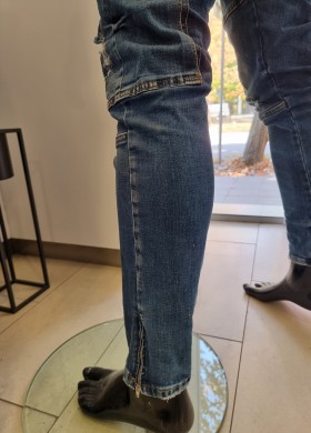 Дънки мъжки карго сини