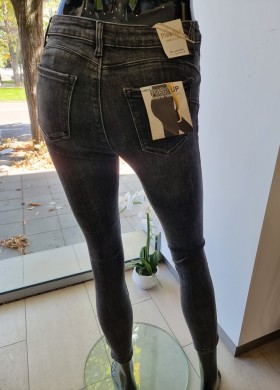 Дънки слим графит