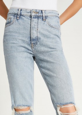 Дънки по тялото с висока талия