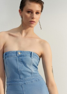 Дънков сукман тип бюстие