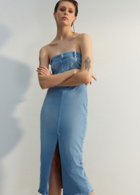 Дънков сукман тип бюстие