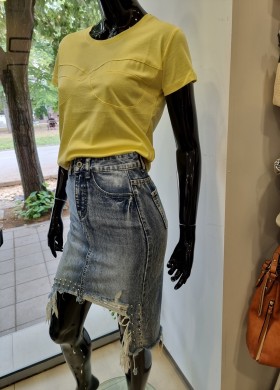 Дънкова пола асиметрична