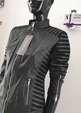 Яке кожа с велур