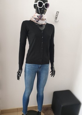 Жилетка къса черна