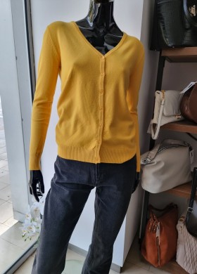 Жилетка къса жълта