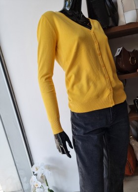 Жилетка къса жълта