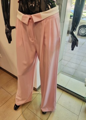 Комплект бюстие с панталон в розово