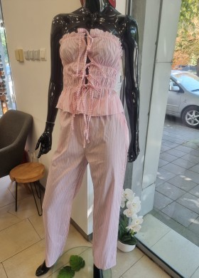 Комплект в розово райе