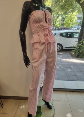 Комплект в розово райе