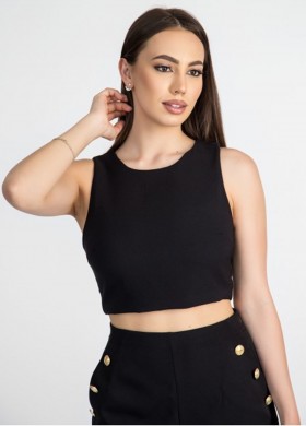 Къс панталон в черно