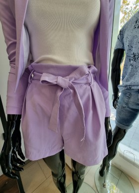 Къс панталон лилав