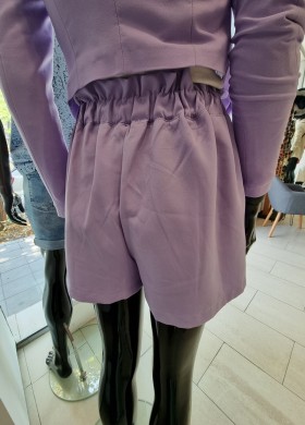 Къс панталон лилав