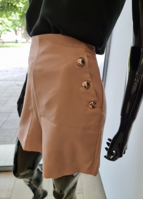 Къс панталон пудра