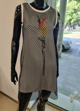 Къса рокля с мрежа