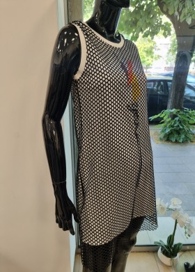 Къса рокля с мрежа