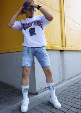 Къси дънки i8 DENIM