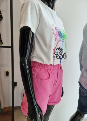 Къси дънки розови