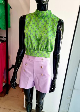 Къси панталони лила