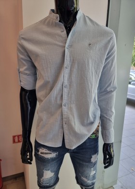 Мъжка риза синя