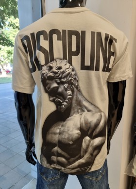Мъжка тениска DISCIPLINE сива