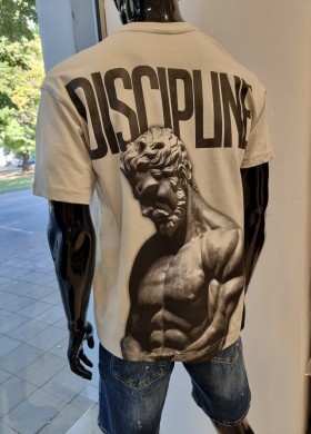 Мъжка тениска DISCIPLINE сива