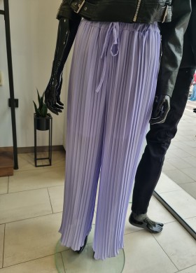 Панталон плисе лилав