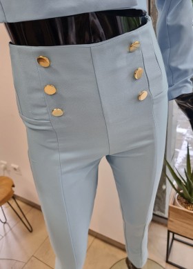 Панталон втален син