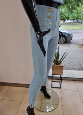 Панталон втален син