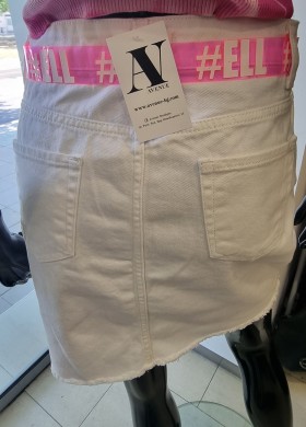 Пола дънкова бяла ELL