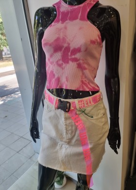 Пола дънкова бяла ELL