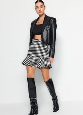 Пола пепит висока талия